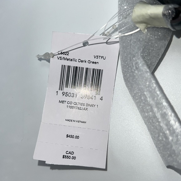 💚🪅NWT COACH DINKY 18 QUILTED BAG IN METALLIC DARK GREEN - Picture 14 of 15